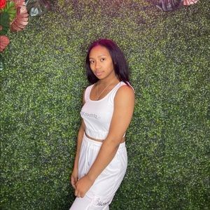 2 piece Crop top sweat outfit